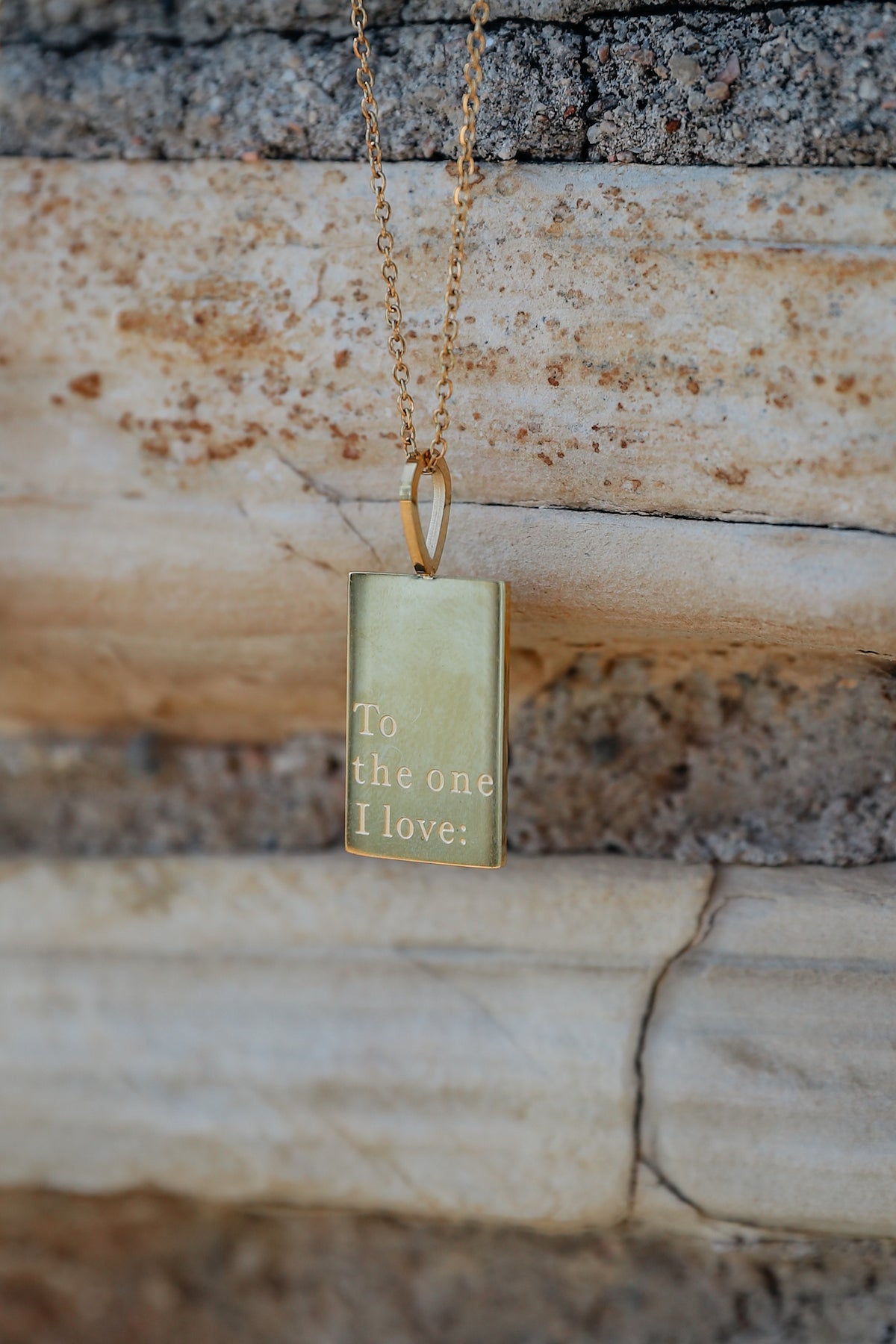 AMOR DEUS What's Love Necklace "To the one I love" variation